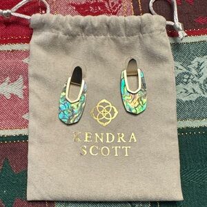Kendra Scott Black Mother of Pearl Earrings